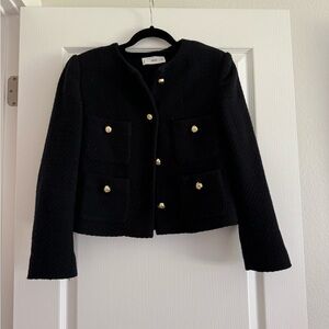 Mango Pocket Tweed Jacket